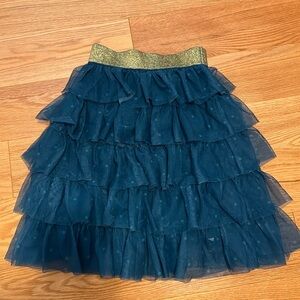 Mini Boden | tiered tulle skirt with sparkle waist size 4-5